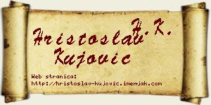 Hristoslav Kujović vizit kartica